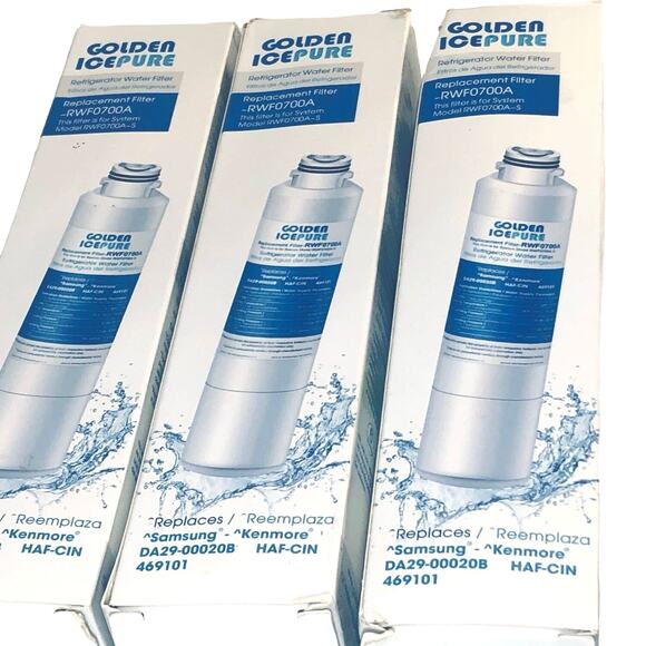 Water Filter 3 Pack RWF0700A For Samsung - Kenmore DA29-00020B HAF-CIN 469101 - Picture 1 of 13